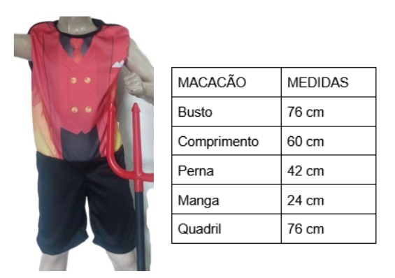 FANTASIA DIABINHO G C/TRIDENTE